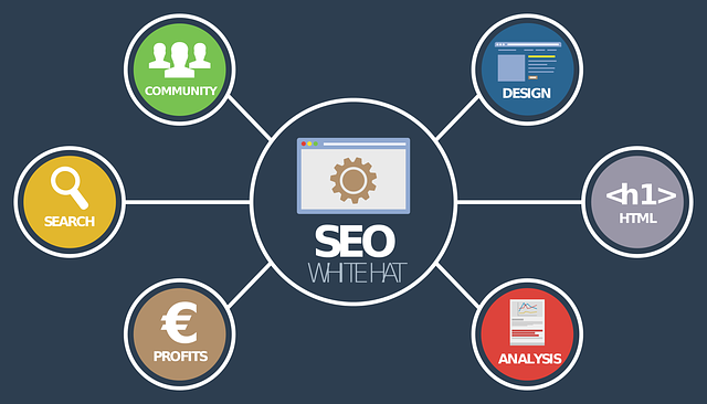 SEO propojení, barevná kolečka